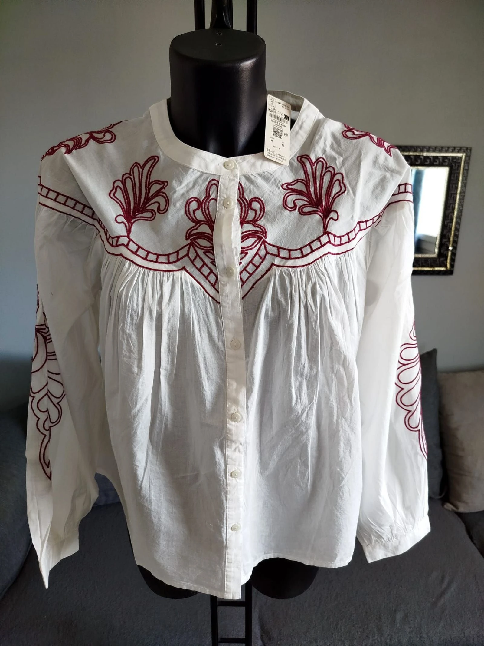 Etam embroidered shirt M – photo 2